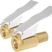 Air Chuck with Clip Adapter, Brass Locking Tire Inflator Nozzle Adapter Connect,