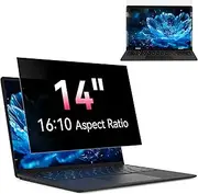 14 Inch Laptop Privacy Screen Compatible With Lenovo Hp Dell Acer Asus Thinkpad Envy Xps Toshiba, 16:10 Aspect Removable Anti Glare Blue Light Filter Protector, 14 in Computer Monitor Privacy Shield
