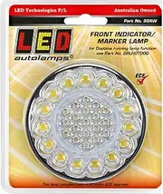 LED Autolamps 12V Front Round Indicator/Position Lamp Blister Pack, 80 mm Diameter x 40 mm Height