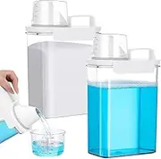 HUIRUMM Washing Powder Storage Container,1800ML Cereal Storage Containers Rice Laundry Powder Storage Detergent Dispenser Container for Rice Pet Dry Foodder Storage Container Pack of 2