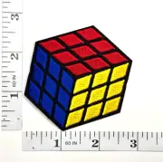 Embroidered Patch - Rubik’s Cube - Novelty - Game - NEW - Iron-on