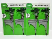 Orbit Metal Impact Sprinkler on Step Spike (2) Two Packs New