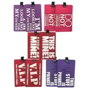 Luggage Tags Suitcase Id Travel Labels Address Name Tag Baggage Bag (2pk)