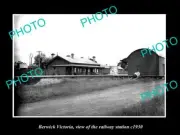 OLD 8x6 HISTORIC PHOTO OF BERWICK VICTORIA THE RAILWAY STATION 1930