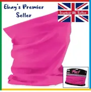FUCHSIA PINK Beechfield * 3 in 1 Face Cover Morf * Snood Scarf * Breathable Mask