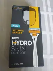 SCHICK NEW STUBBLE ERASER HYDRO SKIN COMFORT 1 RAZOR & 2 CARTRIDGES