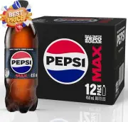 Max Zero Sugar Cola 12 x 450ml Bottles Sugar-Free Refreshing Cola Pack