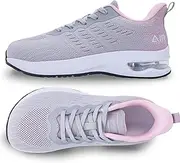 [GANNOU] Wide Toe Box Shoes Women Running Sneakers Wide Width Air Walking Tennis Shoes for Gym Workout Fitness