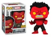 Funko Pop! Vinyl: Marvel Red Hulk Hot Topic Glow Chase #854 With Protector