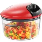 Food Chopper Manual, Onion Garlic Vegetable Cutter Easy to Clean, Hand Nut Ch...