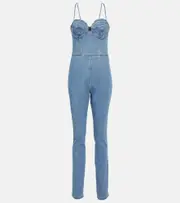 [Magda Butrym] Magda Butrym Bustier denim jumpsuit AU 8 blue