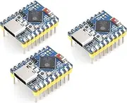 3PCS ESP32-S3 Mini Development Board with Pre-Soldered Header, Based on ESP32-S3FH4R2 Processor, 240MHz Running Frequency, Support 2.4GHz Wi-Fi & Bluetooth 5, Onboard 4MB Flash Memory