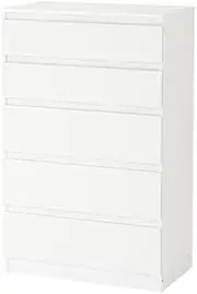 [Kallax] Kullen Drawer Set Chest of Drawers Bedroom Furniture - 5 Draw Chest in White