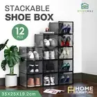 Transparent Stackable Display Case Box Sneaker Shoe Storage Organizer Container
