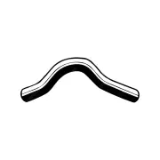 Gates Upper Radiator Hose for Mitsubishi Cordia AA AB 1.8L 04/83-07/89