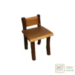 【吉迪市柚木家具】原木自然復古餐椅 SNJCH001(原木 餐椅 桌椅 木椅 靠背椅 自然風 休閒椅)