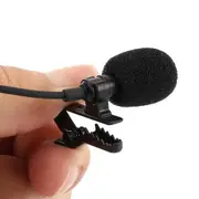 Clip-on Lapel Mini Lavalier Mic Microphone 3.5mm For Mobile Phone PC Recording