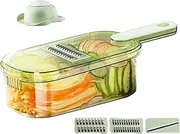 Food Slicer | Cheese Slicer,Vegetable Cutter with Container Kitchen Tool for Salad Carrot Potato BBQ Cooking Restaurant Food Prep