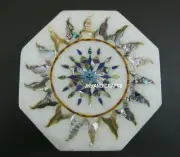 4'' x 4'' White Marble Jewelry Box Trinket Box Pietra Dura Unique Design & Art