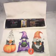 Cynthia Rowley Curious Light Up Gnome Halloween Table Runner 14"x72"