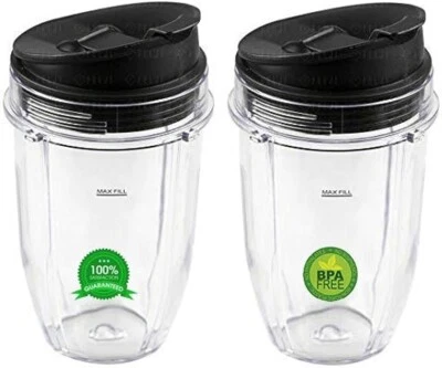 Replacement 18oz Nutri Ninja Blender Cup Sip And Seal Lid BL450 BL454 BL456 New