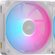 Corsair LX140 White, Dual -iCUE LINK LX140 RGB 140mm PWM Fans Starter Kit - White