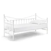 Seattle Metal Day Bed Frame White