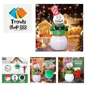 Christmas Inflatables Outdoor Decorations, 6FT Shivering Snowman Inflatable B...