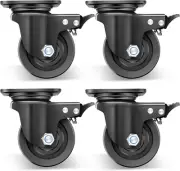 Juego de 4 ruedas resistentes de 4 pulgadas, ruedas de grado industrial, 7000 lb