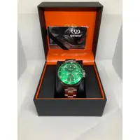 在飛比找蝦皮購物優惠-【鑫燚國際精品】瑞士品牌 KINYUED國王 錶背鏤空設計綠