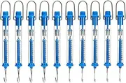 Gyorwst Spring Scale, 10 Pack 10N Transparent Spring Balance Hanging Tube Spring Scale,Spring Balance Hanging Tube Easy Install