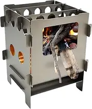 Camping Wood Stove,Folding Wood Burning Stove | Outdoor Cooking Tool, Outdoor Equipment For Hiking Backpacking Picnic Travel Barbecue