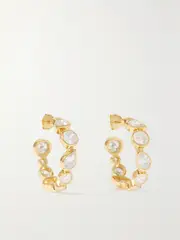 [Completedworks] Completedworks - + Net Sustain Offset Recycled Gold Vermeil Cubic Zirconia Hoop Earrings - One size One size Gold