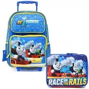 Thomas the Train 16" Rolling Backpack+Thomas the Train 9.5" Insulated Lunchbox