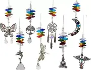 Mixed Chakra Suncatchers, wholesale crystal suncatcher gifts. Made in Australia