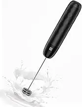 Maestri House Rechargeable Milk Frother, Handheld Electric Foam Maker Waterproof Detachable Stainless Steel Whisk Drink Mixer Foamer Mini Blender for Matcha, Lattes, Cappuccino, No Stand