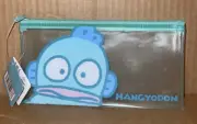 Sanrio HANGYODON Glitter Pouch Clear Zippered Pencil Case NEW