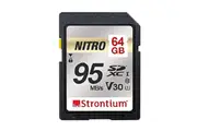 Strontium Nitro SD Card 95MB/s 64GB for Smartphones/Tablets/DSLRs
