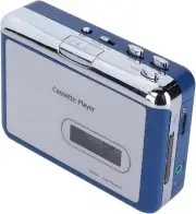Portable Cassette Tape Player with Headphone Jack & Auto-Reverse Feature