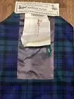Moffat From Scotland 1 Yard Tweed Skirt Length, Blue Green Black Watch Pattern