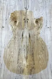8.5mm Electric Guitar Drop Top Spalted Curly Maple Wood Set Luthier Supply