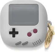 elago GB5 Case Compatible with Samsung Galaxy Buds FE (2023), Compatible with Galaxy Buds2 Pro/Galaxy Buds2 / Galaxy Buds Pro/Galaxy Buds Live, Classic Game Console Design (Light Grey)