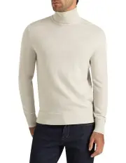 [MJ Bale] Bakeer Ashby Merino T-neck Sweater in White