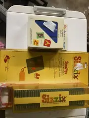2003 New Old Stock Sizzix Sizzlits Classic Alphabets 35 Dies And Used Alphabars