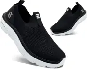 Unisex Huhv Tech Knit Sport Recovery Slip On, Size 9M, 12W, Color Black