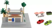 Toretto Cafe Diorama w/ Mitsubishi Eclipse and Ford F-150 SVT Fast and Furious