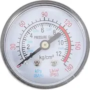 Pressure Gauge Electric Pumps Water Pressure Valve Air Compressor Regulator Vacuum Gauge Airbrush Pressure Washer Relief Valve Air Brushes Kit with Compressor Air Compressors Metal