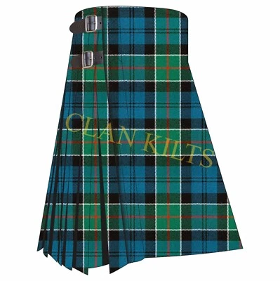 Colquhoun Ancient 8-yard Scottish Handmade Traditional Tartan Kilt For Men