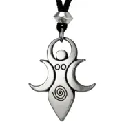 Artemis The Moon Goddess pendant talisman jewelry amulet lunar pagan wiccan