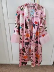 Peter alexander Karen Mabon Cat Satin Fashion Gown robe size M/L